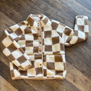 Cozy Checkered Sherpa Jacket
